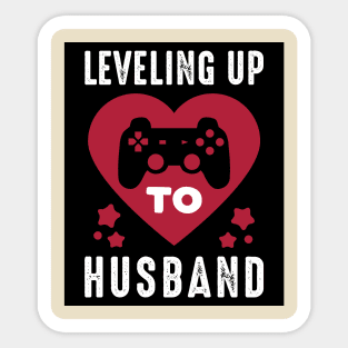 leveling up to husband V1 Sticker